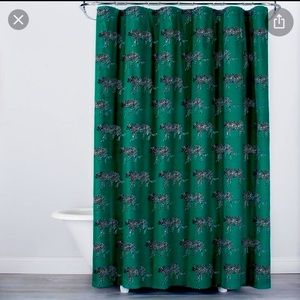 Opal house leopard print shower curtain
